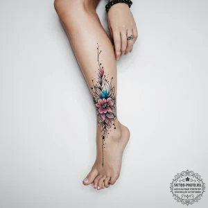Tattoo sketch sensual ankle with a bracelet,... - эскиз тату (№1756893053_0, 03.09.2025 09:50) — tattoo-photo.ru
