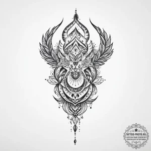 Tattoo sketch never give up - эскиз тату (№1756894812_0, 03.09.2025 10:20) — tattoo-photo.ru
