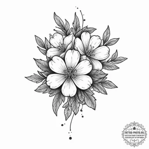 Tattoo sketch thyme flower, tattoo sketch des... - эскиз тату (№1756897757_0, 03.09.2025 11:09) — tattoo-photo.ru