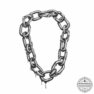 Tattoo sketch broken chain - эскиз тату (№1756900088_0, 03.09.2025 11:48) — tattoo-photo.ru