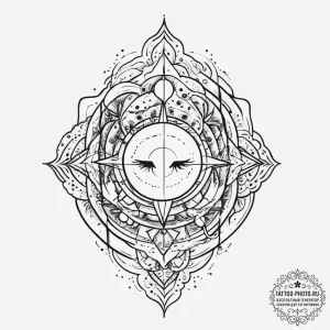 Tattoo sketch cosmic tale, tattoo flash sheet... - эскиз тату (№1756908045_0, 03.09.2025 14:00) — tattoo-photo.ru