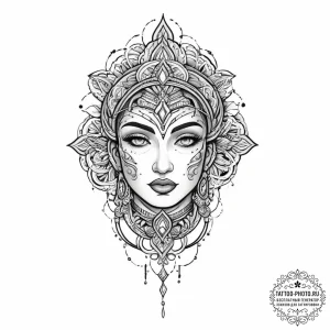 Tattoo sketch blessed representation, tattoo... - эскиз тату (№1756909018_0, 03.09.2025 14:16) — tattoo-photo.ru