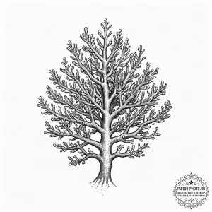 Tattoo sketch coral, ink illustration for tat... - эскиз тату (№1756912381_0, 03.09.2025 15:13) — tattoo-photo.ru