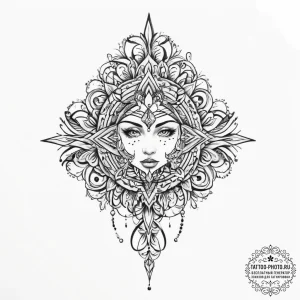 Tattoo sketch a symbolic concept - эскиз тату (№1756918754_0, 03.09.2025 16:59) — tattoo-photo.ru