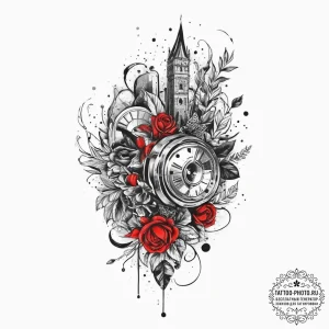 Tattoo sketch town, tattoo line art, trash po... - эскиз тату (№1756925578_0, 03.09.2025 18:52) — tattoo-photo.ru
