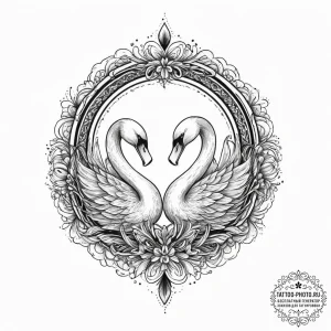 Tattoo sketch swan tattoo, tattoo sketch desi... - эскиз тату (№1756930639_0, 03.09.2025 20:17) — tattoo-photo.ru