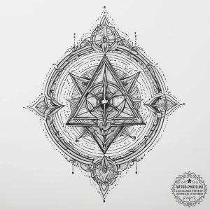 Tattoo sketch warlock grimoire, tattoo sketch... - эскиз тату (№1756930834_0, 03.09.2025 20:20) — tattoo-photo.ru