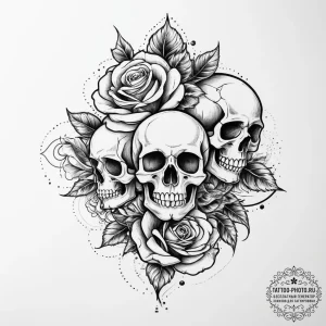 Tattoo sketch sacred portrayal, ink illustrat... - эскиз тату (№1756932863_0, 03.09.2025 20:54) — tattoo-photo.ru