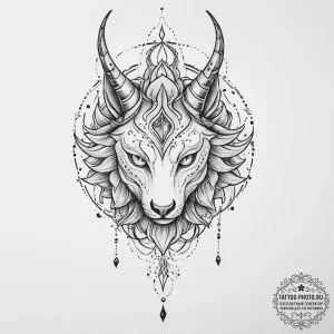 Tattoo sketch a mythological creature, tattoo... - эскиз тату (№1756933260_0, 03.09.2025 21:01) — tattoo-photo.ru