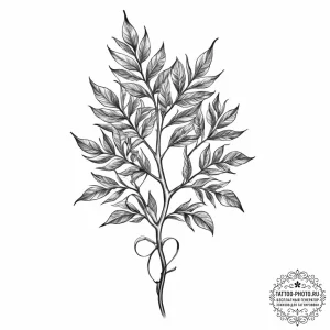 Tattoo sketch a symbolic plant - эскиз тату (№1756933459_0, 03.09.2025 21:04) — tattoo-photo.ru