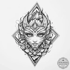 Tattoo sketch puzzle, concept art for tattoo,... - эскиз тату (№1756935625_0, 03.09.2025 21:40) — tattoo-photo.ru