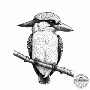 Tattoo sketch kookaburra, artistic tattoo ske... - эскиз тату (№1756935822_0, 03.09.2025 21:43) — tattoo-photo.ru