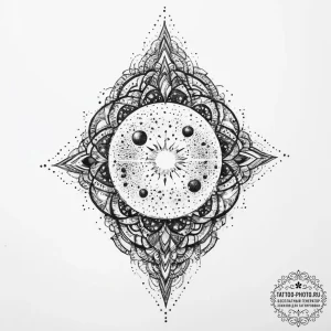 Tattoo sketch cosmic entity, tattoo drawing o... - эскиз тату (№1756936018_0, 03.09.2025 21:46) — tattoo-photo.ru