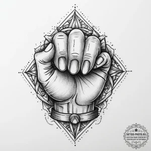 Tattoo sketch hieroglyphic symbol for "streng... - эскиз тату (№1756937989_0, 03.09.2025 22:19) — tattoo-photo.ru