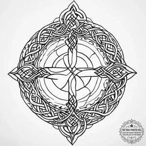 Tattoo sketch celtic spiral, artistic tattoo... - эскиз тату (№1757000494_0, 04.09.2025 15:41) — tattoo-photo.ru