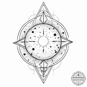 Tattoo sketch cosmic ground, concept art for... - эскиз тату (№1757000692_0, 04.09.2025 15:44) — tattoo-photo.ru