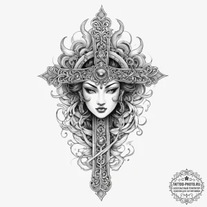 Tattoo sketch chinese mythology, ink illustra... - эскиз тату (№1757006815_0, 04.09.2025 17:26) — tattoo-photo.ru