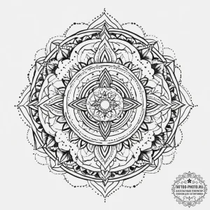 Tattoo sketch cosmic existence, artistic tatt... - эскиз тату (№1757008384_0, 04.09.2025 17:53) — tattoo-photo.ru