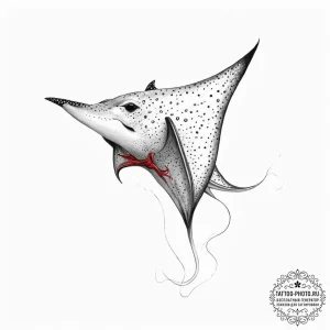 Tattoo sketch eagle ray, tattoo drawing outli... - эскиз тату (№1757009379_0, 04.09.2025 18:09) — tattoo-photo.ru