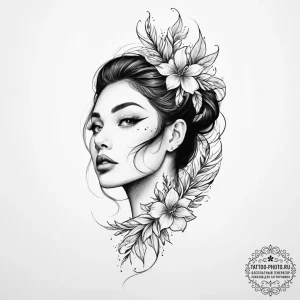 Tattoo sketch spirit - эскиз тату (№1757010756_0, 04.09.2025 18:32) — tattoo-photo.ru