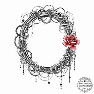 Tattoo sketch delicate chain tattoo, tattoo f... - эскиз тату (№1757015052_0, 04.09.2025 19:44) — tattoo-photo.ru