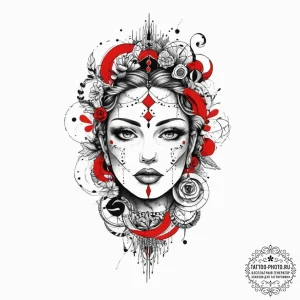 Tattoo sketch sacred soul, tattoo line art, t... - эскиз тату (№1757018263_0, 04.09.2025 20:37) — tattoo-photo.ru