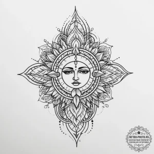 Tattoo sketch holy narrative, tattoo flash sh... - эскиз тату (№1757020861_0, 04.09.2025 21:21) — tattoo-photo.ru