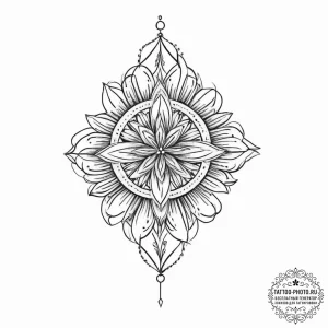 Tattoo sketch blessed being, artistic tattoo... - эскиз тату (№1757033746_0, 05.09.2025 00:55) — tattoo-photo.ru