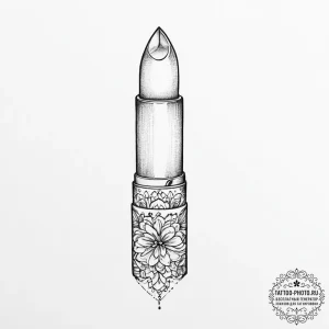 Tattoo sketch lipstick tattoo - эскиз тату (№1757038135_0, 05.09.2025 02:08) — tattoo-photo.ru