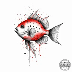 Tattoo sketch trunkfish, artistic tattoo sket... - эскиз тату (№1757040620_0, 05.09.2025 02:50) — tattoo-photo.ru