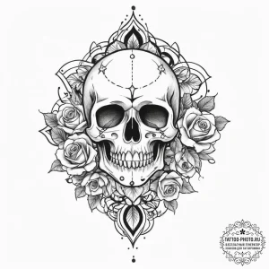 Tattoo sketch cosmic spirit, ink illustration... - эскиз тату (№1757047668_0, 05.09.2025 04:47) — tattoo-photo.ru