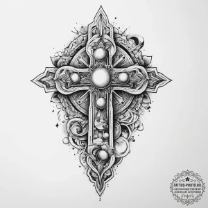 Tattoo sketch cosmic realm, concept art for t... - эскиз тату (№1757052814_0, 05.09.2025 06:13) — tattoo-photo.ru