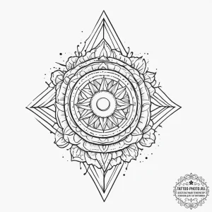 Tattoo sketch geometric texture, tattoo flash... - эскиз тату (№1757053016_0, 05.09.2025 06:16) — tattoo-photo.ru
