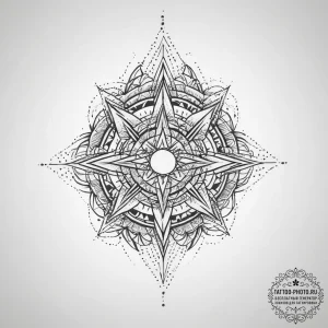 Abstract & geometric, concept art for tattoo,... - эскиз тату (№1757054013_0, 05.09.2025 06:33) — tattoo-photo.ru