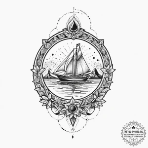 Tattoo sketch desert, concept art for tattoo,... - эскиз тату (№1757057193_0, 05.09.2025 07:26) — tattoo-photo.ru