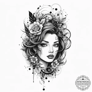 Tattoo sketch holy beginning, tattoo sketch d... - эскиз тату (№1757059573_0, 05.09.2025 08:06) — tattoo-photo.ru
