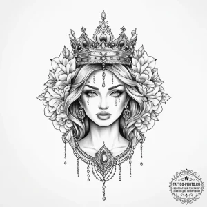 Tattoo sketch kingdom - эскиз тату (№1757063322_0, 05.09.2025 09:08) — tattoo-photo.ru