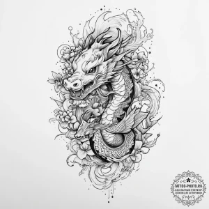 Tattoo sketch cosmic narrative, tattoo drawin... - эскиз тату (№1757063525_0, 05.09.2025 09:12) — tattoo-photo.ru