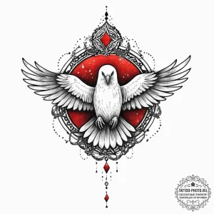 Tattoo sketch holy ghost, tattoo sketch desig... - эскиз тату (№1757065486_0, 05.09.2025 09:44) — tattoo-photo.ru