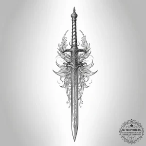 Tattoo sketch sword - эскиз тату (№1757070694_0, 05.09.2025 11:11) — tattoo-photo.ru