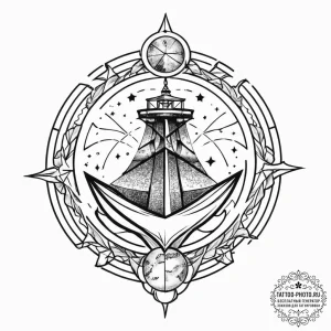 Tattoo sketch cosmic being, concept art for t... - эскиз тату (№1757070890_0, 05.09.2025 11:14) — tattoo-photo.ru