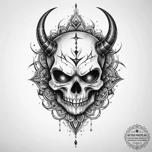 Tattoo sketch nightmare - эскиз тату (№1757071885_0, 05.09.2025 11:31) — tattoo-photo.ru