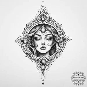Tattoo sketch cosmic person, tattoo drawing o... - эскиз тату (№1757075131_0, 05.09.2025 12:25) — tattoo-photo.ru