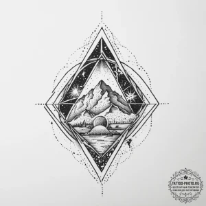 Tattoo sketch cosmic life, tattoo sketch desi... - эскиз тату (№1757075525_0, 05.09.2025 12:32) — tattoo-photo.ru