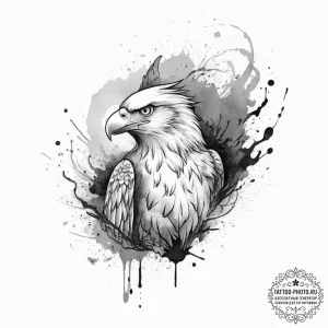Tattoo sketch tom and jerry with an eagle, co... - эскиз тату (№1757076910_0, 05.09.2025 12:55) — tattoo-photo.ru