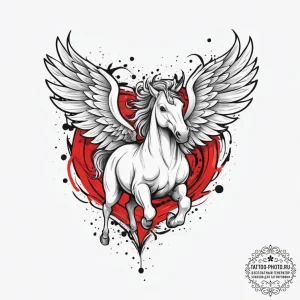 Tattoo sketch pegasus tattoo, tattoo sketch d... - эскиз тату (№1757077906_0, 05.09.2025 13:11) — tattoo-photo.ru