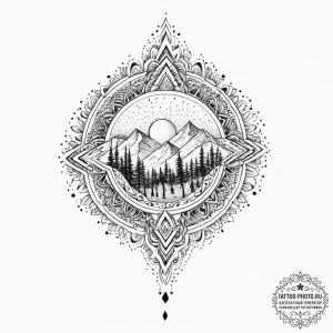 Tattoo sketch rainbow, concept art for tattoo... - эскиз тату (№1757081287_0, 05.09.2025 14:08) — tattoo-photo.ru