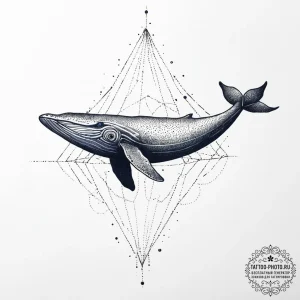 Tattoo sketch blue whale, artistic tattoo ske... - эскиз тату (№1757086531_0, 05.09.2025 15:35) — tattoo-photo.ru