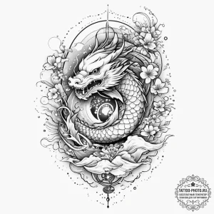 Tattoo sketch cosmic plane, concept art for t... - эскиз тату (№1757088157_0, 05.09.2025 16:02) — tattoo-photo.ru
