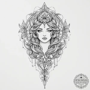 Tattoo sketch energy, tattoo line art, black... - эскиз тату (№1757089170_0, 05.09.2025 16:19) — tattoo-photo.ru